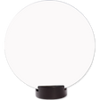 Unisub 5.75" Round Sublimation MDF Streamline Award - Gloss White/Black Back - HeatPressNation