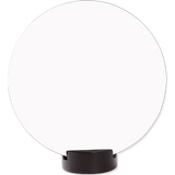 Unisub 5.75" Round Sublimation MDF Streamline Award - Gloss White/Black Back - HeatPressNation