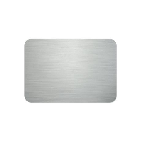 Unisub 3" x 2" Sublimation Aluminium Name Badge - Gloss Clear - HeatPressNation
