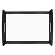 Unisub 17.125" x 11.375" Large Espresso Serving Tray - w/ Sublimatable Hardboard Insert - Gloss White/Raw Back - HeatPressNation