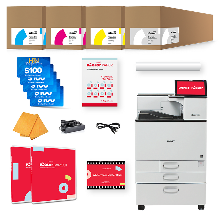 iColor 800 White Toner Transfer Printer Starter Package