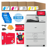 Uninet IColor 800W Pro White Toner DTF Printer with IColor ProRIP, SmartCUT Software, Masterclass, and Rolling Cart Storage - HeatPressNation