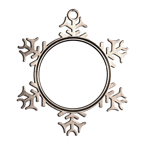 HPN SubliCraft 2.75" x 3" Pewter Snowflake Ornament w/ Sublimatable Insert - 240 Per Case