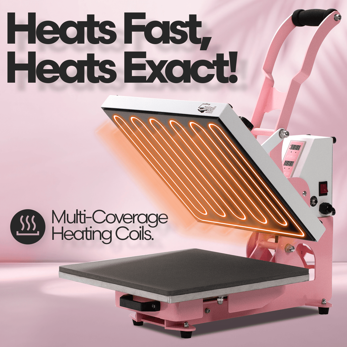 HPN CraftPro 12" x 15" Swing Away Crafting Transfer Machine : Pink - HeatPressNation