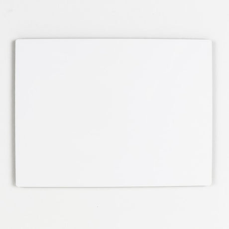 ChromaLuxe 8" x 6" 1/4" Sublimation MDF Wall Tile w/ Mount - Gloss White/Black Back - HeatPressNation