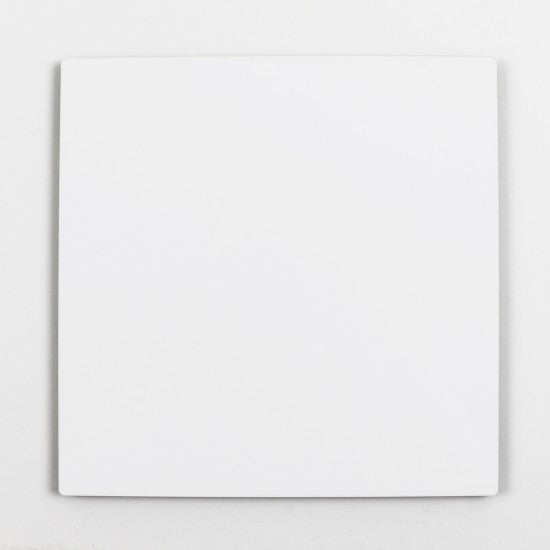 ChromaLuxe 8" Square 1/4" Sublimation MDF Wall Tile w/ Mount - Gloss White/Black Back - HeatPressNation