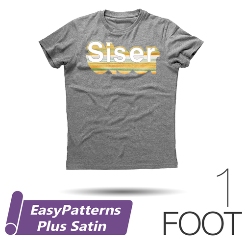 Siser EASYPATTERNS Plus Satin Heat Transfer Vinyl - 12" x 1 Foot