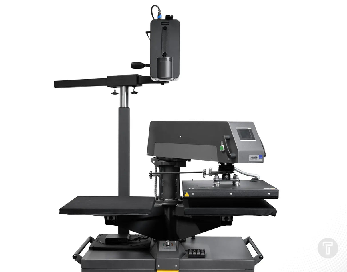 EPS BOW positioning system for heat presses