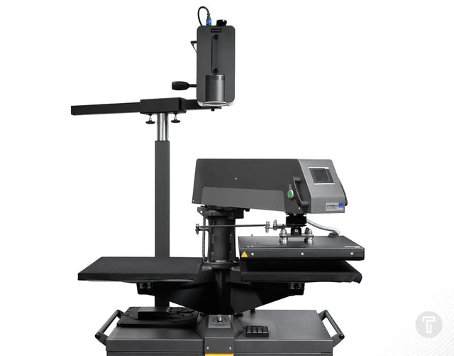 EPS BOW positioning system for heat presses