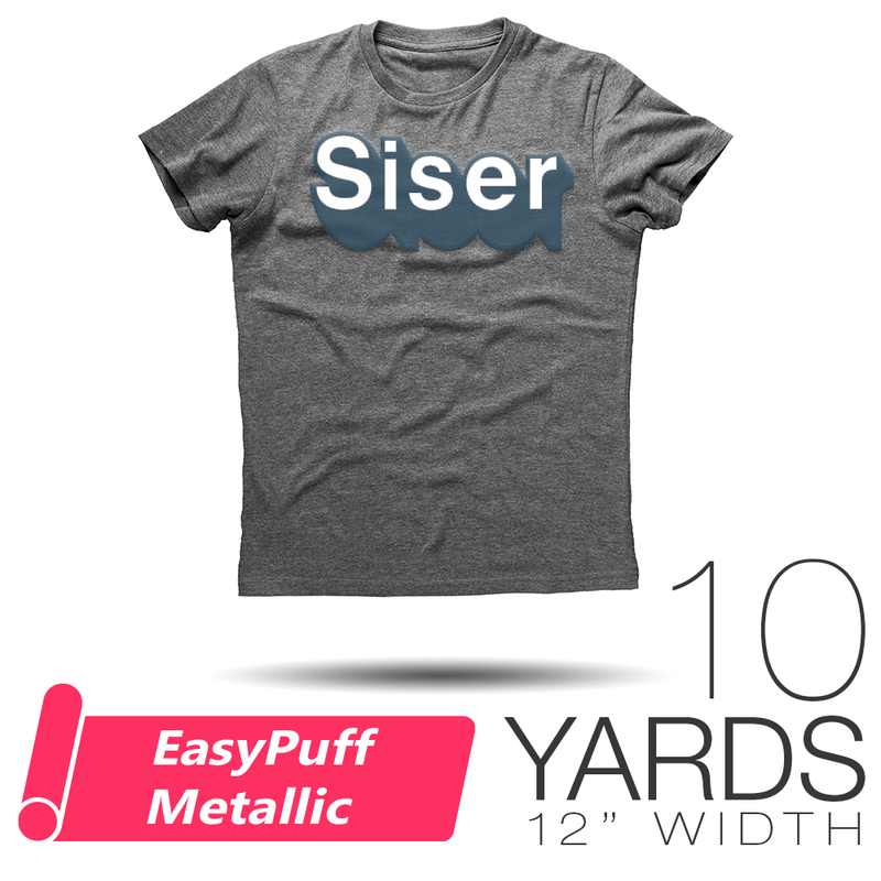 Siser EasyPuff Metallic Heat Transfer Vinyl - 12" x 10 Yards