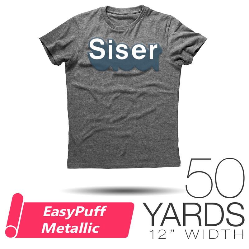 Siser EasyPuff Metallic Heat Transfer Vinyl - 12" x 50 Yards