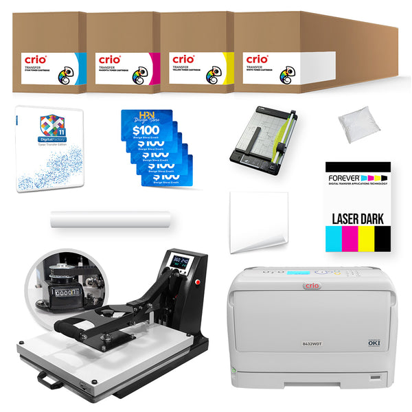 Crio 8432WDT White Toner DTF Printer Advanced Bundle – HeatPressNation