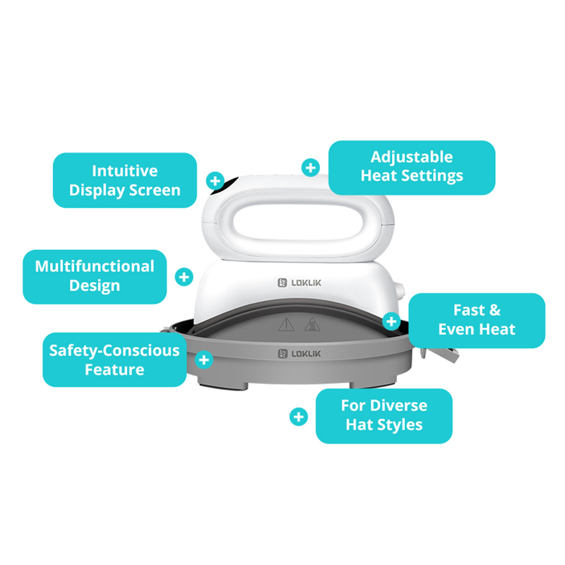 LOKLiK by HTVRont ImPress Hat Heat Press - LOKLiK Blue