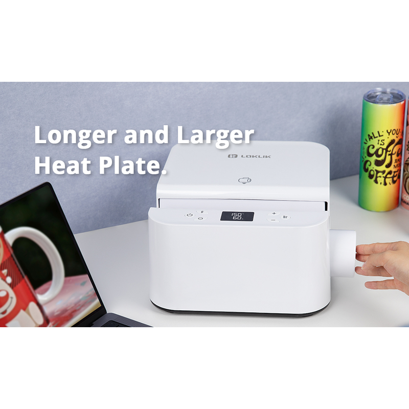 LOKLiK by HTVRont ImPress Auto 15" x 15" Heat Press, Auto Tumbler Press, Cap Press, & Sawgrass Sublimation Printer Bundle