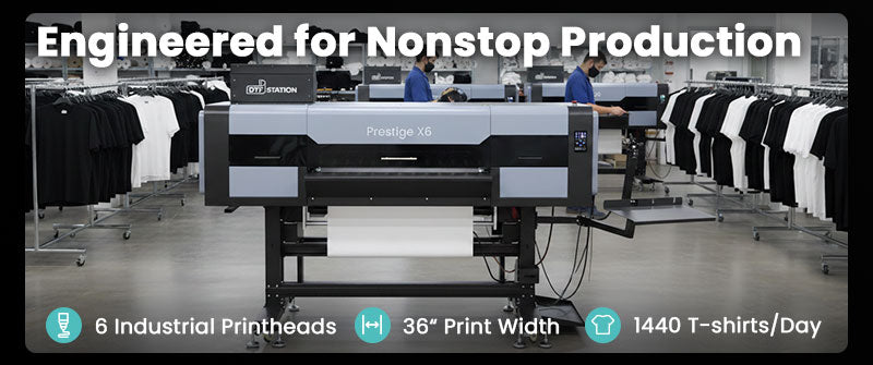 DTF Station Prestige X6 36" DTF Printer Bundle with Supplies and Seismo V36R