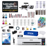 Epson SureColor F570 24" Desktop Dye-Sublimation Printer 8-in-1 Mug Press Bundle