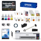 Epson SureColor F570 24" Desktop Dye-Sublimation Printer Flat Blanks Bundle