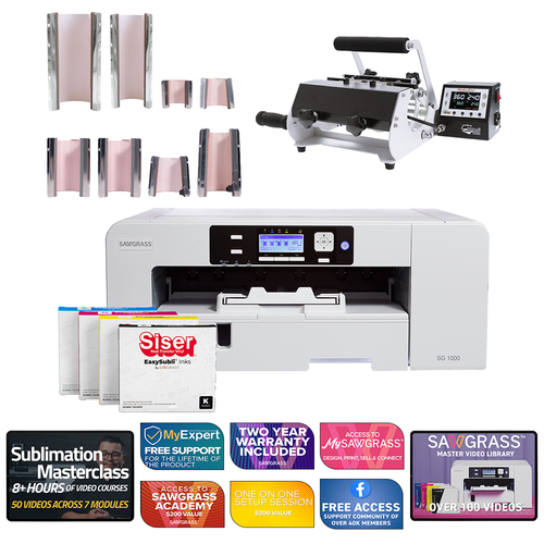 Sawgrass Virtuoso SG1000 Siser EasySubli Printer with Signature Series 8-in-1 Mug Press