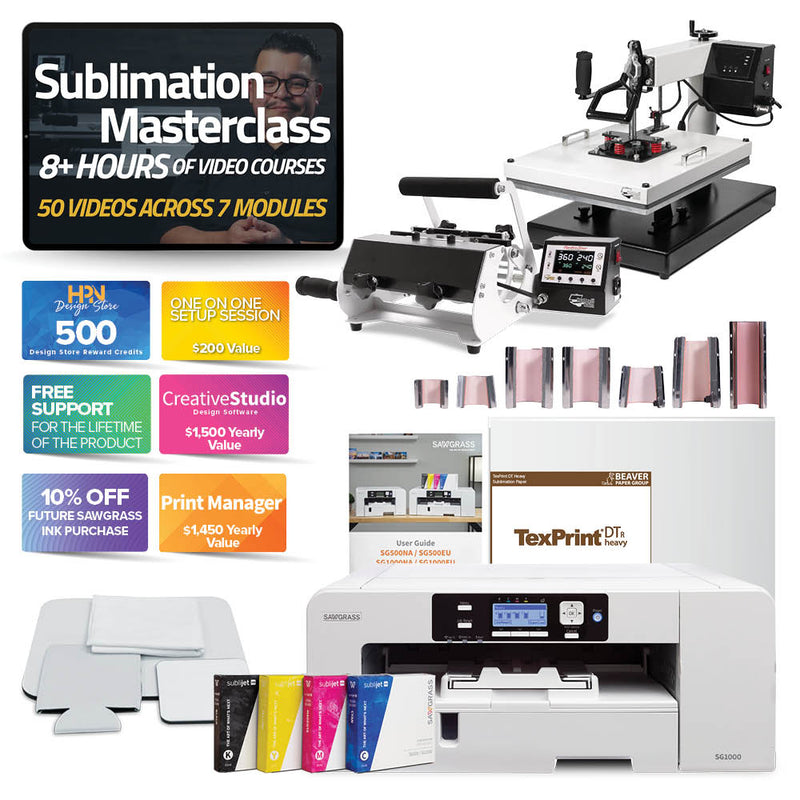 Sawgrass SG500 Sublimation Printer with Install Kit Coasters