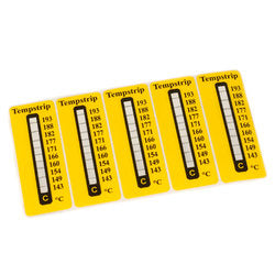Temperature measurement strips 143 to 193 C