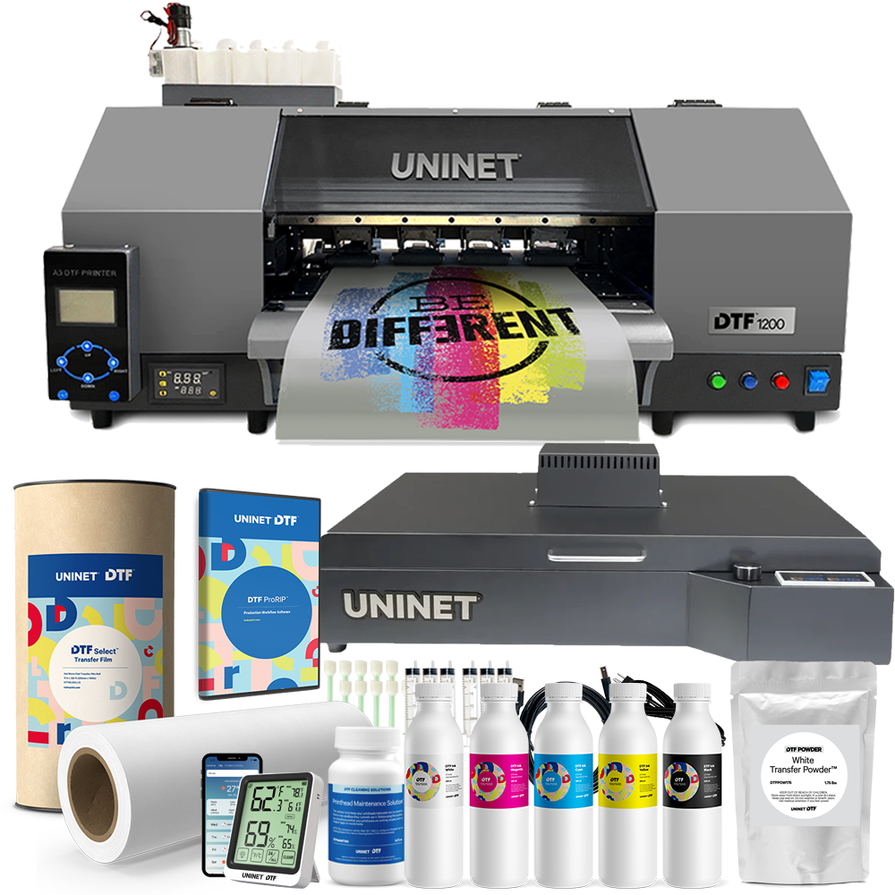 UNINET DTF 1200 13" Direct to Film Printer Filtered Oven Bundle