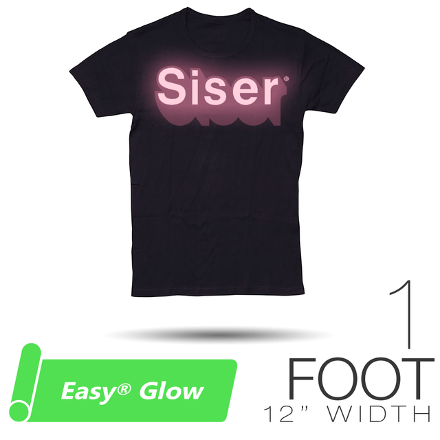 Siser Easy Glow Heat Transfer Vinyl - 12" x 1 Foot - HeatPressNation
