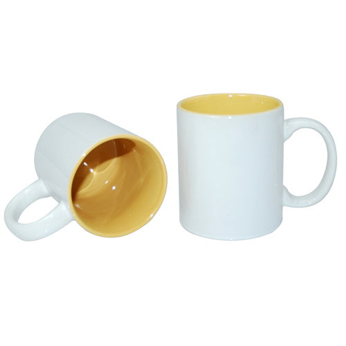 HPN SubliCraft Mug ECO 330 ml with yellow interior Sublimation Thermal Transfer