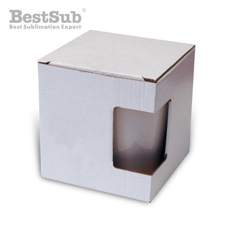 HPN SubliCraft Box for small Latte mug with window Sublimation Thermal Transfer
