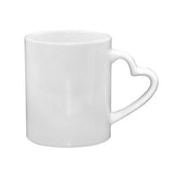 HPN SubliCraft Couple mug 330 ml heart shaped handle Sublimation Thermal Transfer