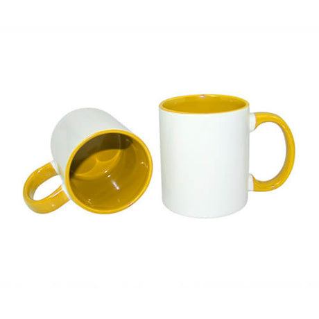 HPN SubliCraft Mug A+ 330 ml FUNNY golden yellow Sublimation Thermal Transfer