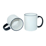 HPN SubliCraft Mug A+ 330 ml with black handle Sublimation Thermal Transfer
