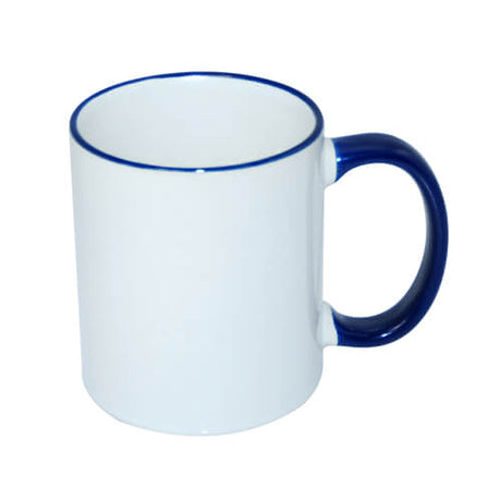 HPN SubliCraft Mug A+ 330 ml with dark blue handle Sublimation Thermal Transfer