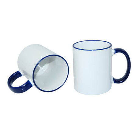 HPN SubliCraft Mug A+ 330 ml with dark blue handle Sublimation Thermal Transfer
