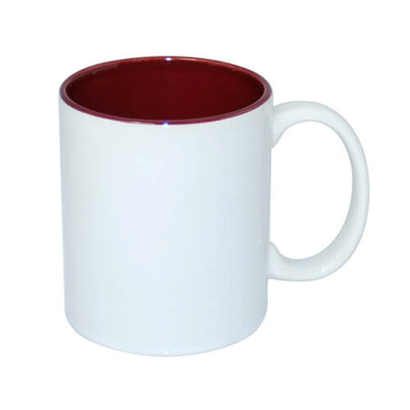HPN SubliCraft Mug A+ 330 ml with maroon interior Sublimation Thermal Transfer