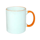HPN SubliCraft Mug A+ 330 ml with orange handle Sublimation Thermal Transfer