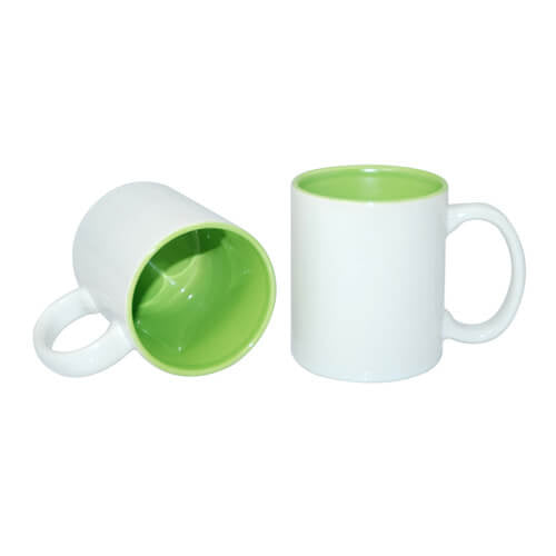 HPN SubliCraft Mug A+ 330ml with light green interior Sublimation Thermal Transfer