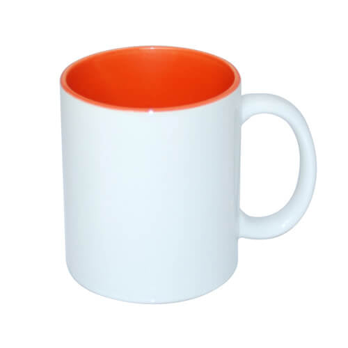 HPN SubliCraft Mug A+ 330ml with orange interior Sublimation Thermal Transfer