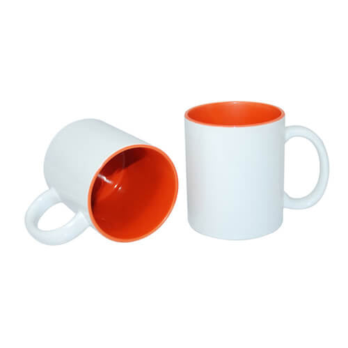 HPN SubliCraft Mug A+ 330ml with orange interior Sublimation Thermal Transfer