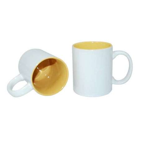 HPN SubliCraft Mug A+ 330ml with yellow interior Sublimation Thermal Transfer