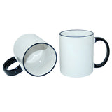 HPN SubliCraft Mug ECO 330 330 ml with black handle Sublimation Thermal Transfer