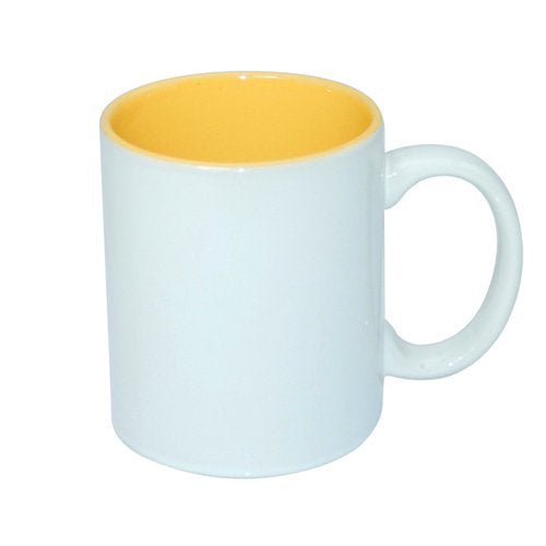 HPN SubliCraft Mug ECO 330 ml with golden yellow interior Sublimation Thermal Transfer
