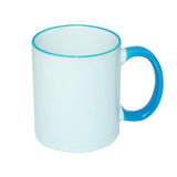 HPN SubliCraft Mug ECO 330 ml with light blue handle Sublimation Thermal Transfer
