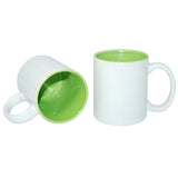 HPN SubliCraft Mug ECO 330 ml with light green interior Sublimation Thermal Transfer