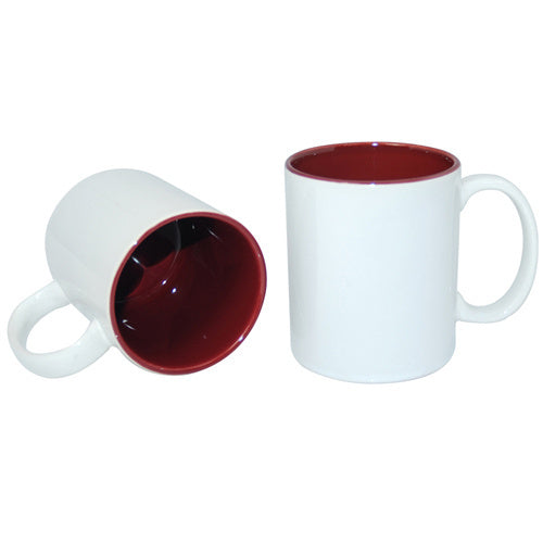 HPN SubliCraft Mug ECO 330 ml with maroon interior Sublimation Thermal Transfer