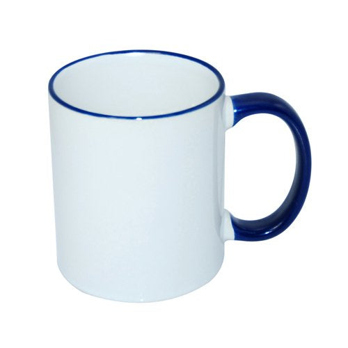 HPN SubliCraft Mug ECO 330 ml with navy blue handle Sublimation Thermal Transfer