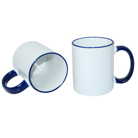 HPN SubliCraft Mug ECO 330 ml with navy blue handle Sublimation Thermal Transfer