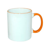 HPN SubliCraft Mug ECO 330 ml with orange handle Sublimation Thermal Transfer