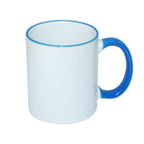 HPN SubliCraft Mug ECO 330 ml with sea-blue handle Sublimation Thermal Transfer
