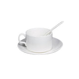 HPN SubliCraft White cup with saucer and teaspoon A+ Sublimation Thermal Transfer