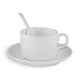 HPN SubliCraft White cup with saucer and teaspoon A+ Sublimation Thermal Transfer